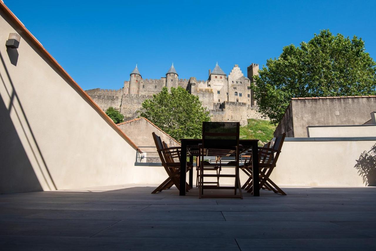 Ferienwohnung La Terrasse De La Tour Pinte. Carcassonne Exterior foto
